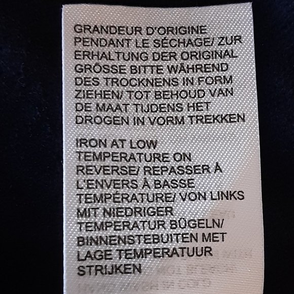 Black Brown 1826  Men's Navy Blue Mock Neck 100% Merino Wool Sweater Size XL - Picture 15 of 15